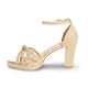 thumbnail image 4 of Sandalia Tacón Dorado Vía Franca, 4 of 5