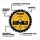 thumbnail image 2 of Disco Sierra Circular DEWALT 7 1/4 Pulg 24 Dientes Madera, 2 of 3