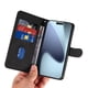 thumbnail image 4 of Funda tipo cartera con tapa para iPhone 17 Pro con tarjetero, soporte y cubierta magnética Negro, 4 of 6