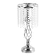 thumbnail image 4 of Elegante portavelas Centro de Candelabro Vela cónica Adorno de cristal Estatua Portavelas para la decoración del hotel de escritorio , Plata Pequeño, 4 of 5