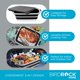 thumbnail image 5 of Recipiente plegable para preparar barbacoas BIRDROCK HOME con tabla de cortar, color negro, 5 of 7