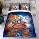 thumbnail image 4 of Los Aristogatos Conjunto de sábanas temático, trío de piezas, cómodo y amigable con la piel, diseño único, regalo de decoración para el hogar para familiares, amigos y fans, 90 cm * 190 cm, 4 of 6