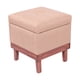 thumbnail image 1 of Pouf Baúl Emilia Beige Omega 45x45x46 cm, 1 of 3