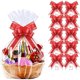 thumbnail image 1 of Bolsas de celofán PigPotParty 41 x 61 cm, 10 unidades, lazos rojos, 1 of 3