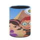thumbnail image 3 of Pequeños Einstein-theme Cylinder Pen Holder Pencil Organizer with Flannel Lining PVC Leather Material Cardboard Base for study work 10*8CM, 3 of 6