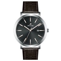 Reloj Westar Profile Leather Strap Black Dial Quartz 50216Stn623 Men'S Watch