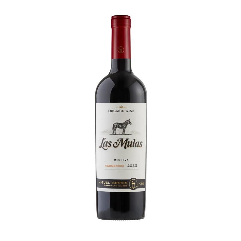 Vino Tinto Las Mulas Orgánico Carmenere Reserva 13.5° Botella