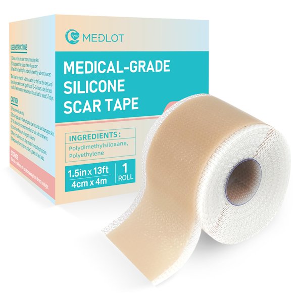 Láminas de silicona para cicatrices MEDLOT, silicona de grado médico, 4 m