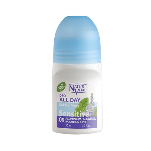 Desodorante Roll On Sensitive Salvia 50 Ml Natur Vital