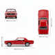 thumbnail image 4 of Auto Ford Mustang Coupe 1964 Escala 1:60 - Welly, 4 of 5