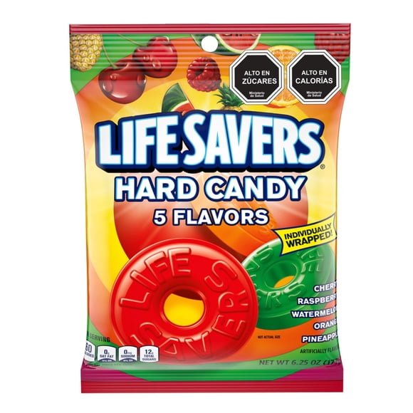 Caramelos sabores frutales, 177 g