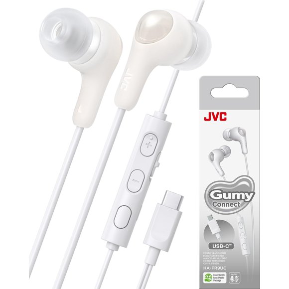 AURICULARES JVC Gumy Connect USB-C Blanco