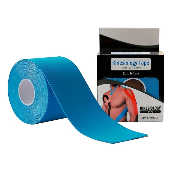 Cinta Tape Vendaje Kinesiológica Neuromuscular Azul 5 Cm x 5 mts