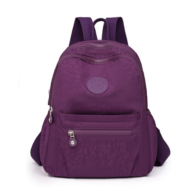 2024 Travel Solid Color Backpack Women‘s Mochila Feminia School Bags for Girls Anti-theft Back Packs Casual Waterproof Rucksack