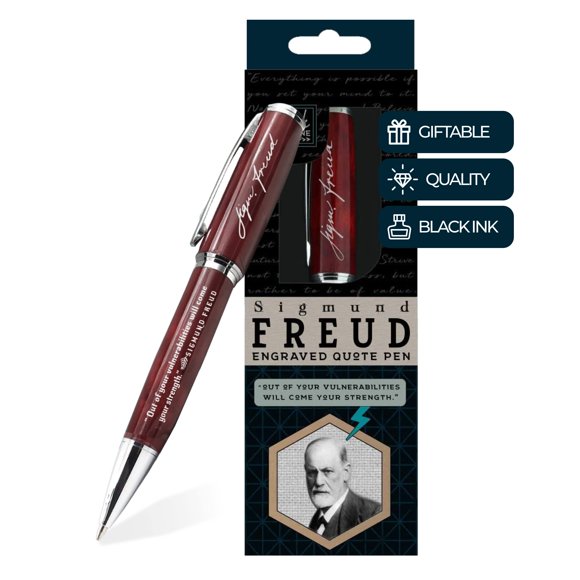 Bolígrafo Inkstone con cita grabada de Sigmund Freud, regalo de psicología