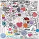 thumbnail image 1 of Pegatinas Uaitodee Pack de 50 – Tema Crochet – Vinilo, 1 of 1