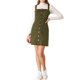 thumbnail image 2 of INSPIRE CHIC Vestido de Mujer con Tirantes Ajustables Línea A Jeans Vuelta al Colegio Denim Primavera Verano M Verde Militar, 2 of 7