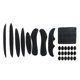 thumbnail image 5 of 27 Unids/set Kits De Acolchado Para Casco De Bicicleta Forro Para Casco De Bicicleta Correa Para La Barbilla Almohadillas De Espuma Negro, 5 of 5