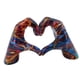 thumbnail image 4 of Estatua de mano de corazón para decoración de bodas, obra de arte resistente al desgaste, escultura de de amor, figura de gesto de corazón para e Vistoso, 4 of 5