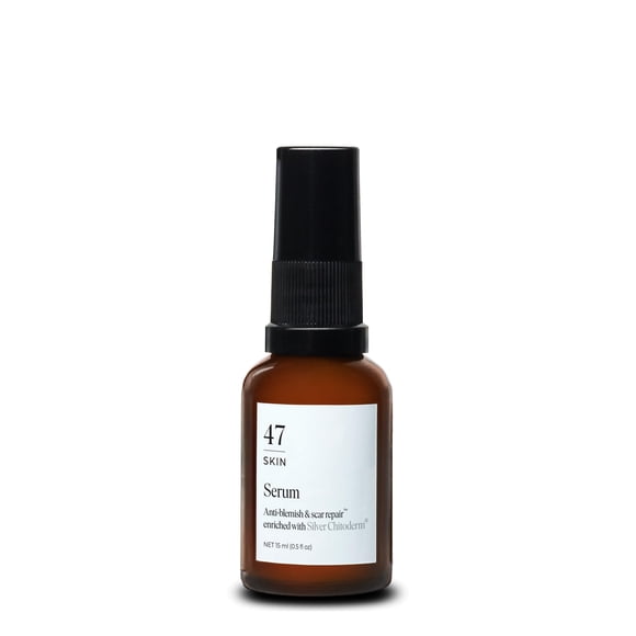Suero facial hidratante 47 Skin con Silver Chitoderm 15 mL