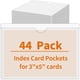 thumbnail image 1 of 44 bolsillos adhesivos transparentes para etiquetas de cajas de almacenamiento, tamaño 3 × 5 pulgadas, 1 of 3