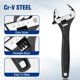 thumbnail image 4 of Llave inglesa WORKPRO 15 cm de acero Cr‑V con óxido negro, 4 of 9