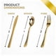 thumbnail image 3 of Juego de cubiertos Stock Your Home, plástico dorado, paquete de 600, 3 of 8