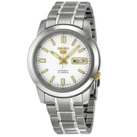 Reloj Seiko Clásico Con Esfera Blanca Para Hombre - Snkk07