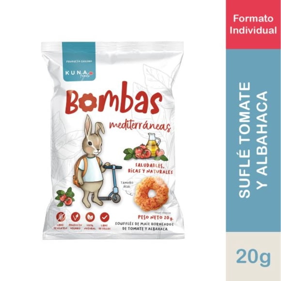 Suflés Bombas Mediterráneas Individual, 20 g