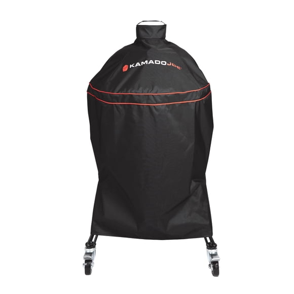 Parrilla y Ahumador de Carbón Cerámico Kamado Joe Classic Joe Serie 18 pulgadas con Funda Duradera de Poliéster y Hebilla Ajustable en Negro, Modelo KJ-GC23BWFS