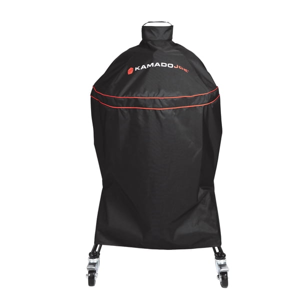 Parrilla y Ahumador de Carbón Cerámico Kamado Joe Classic Joe Serie 18 pulgadas con Funda Duradera de Poliéster y Hebilla Ajustable en Negro, Modelo KJ-GC23BWFS