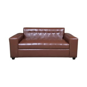 Diseños Valestrini - Sofa Dos Cuerpos Ecocuero Café