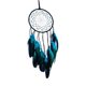 thumbnail image 4 of Atrapasue?os Bohemio Atrapasue?os Colgante De Pared De Plumas Para Decoración Del Hogar Azul, 4 of 5