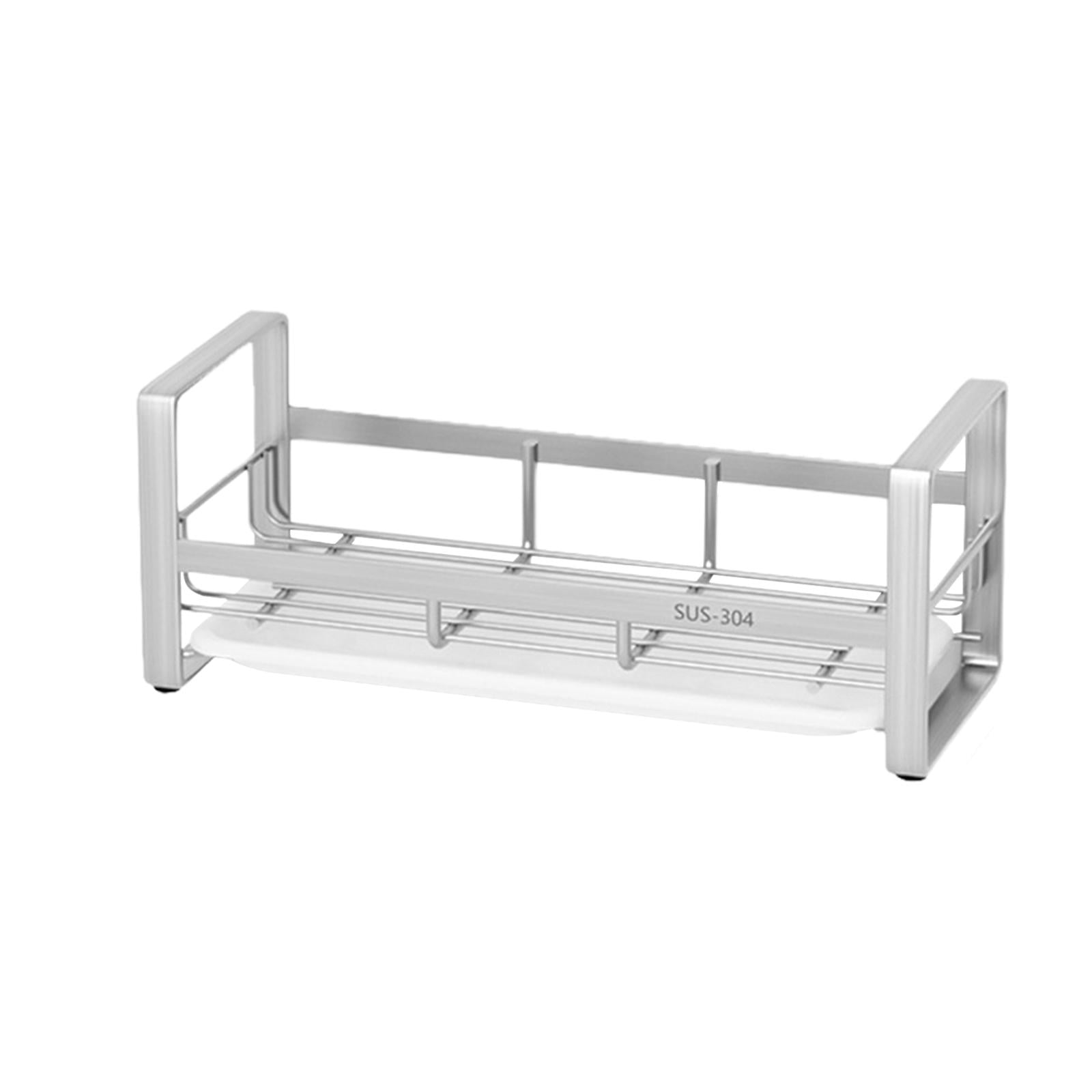 Magideal - Soporte Para Jabón Y Cepillo De Esponja, Soporte Para Fregadero De Cocina, Drenaje Automático, Estante Para Paños De Cocina, Organizador De Almacenami Estilo A