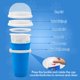 thumbnail image 4 of Vaso para Hacer Slushie Firjuty 500 mL DIY Mágico para Exprimir Azul, 4 of 8