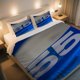 thumbnail image 1 of Blue Surface with White 55 Design Duvet Cover Set Valentine'S Day Easter, 1 of 1