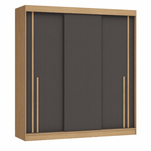 Clóset New Lyon 3 Puertas 3 Cajones Negro - Café | Lider