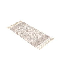 Genérico - Set De 2 Alfombras De Lino 60X90 Cm Para Bajada De Cama V16