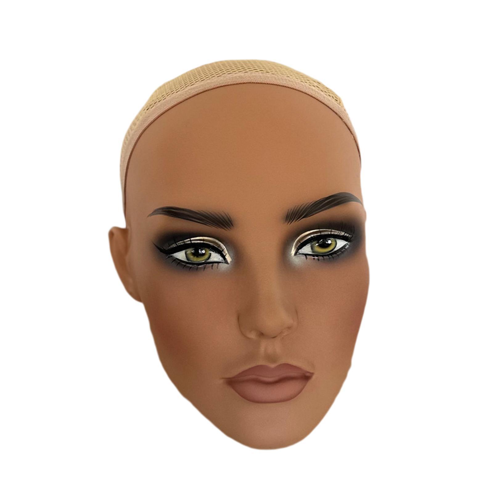 Ioensy - Cabeza De Maniquí Realista, Soporte De Exhibición De Peluca Profesional Para Gorra, Sombrero, Aretes, Solo Cabeza