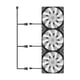 thumbnail image 2 of 3 Uds 120mm Carcasa Ventilador De Refrigeración 1200RPM RGB LED Silencioso Líquido Radiador Colorido, 2 of 5