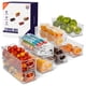 thumbnail image 1 of Organizador de despensa de plástico y contenedor de almacenamiento de alimentos, paquete de 8, 1 of 6