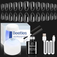 Beetles Gel Polish - Kit De Uñas De Gel Beetles Almond Con 500 Puntas De Uñas De Gel