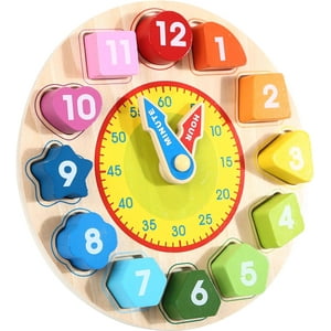 Jugueteria Estelar - Rompecabezas De Reloj De Color Con Formas