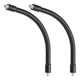 thumbnail image 1 of Uxcell 8 pulgadas de longitud cuello de cisne 2 piezas 1/4"-20 macho a macho rosca tubo flexible extensión negro, 1 of 7
