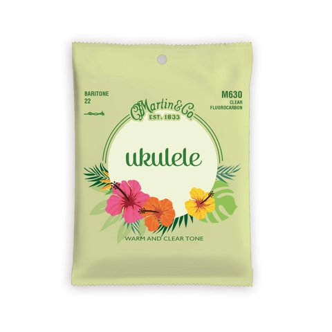 Cuerdas Para Ukelele Martin M630 Barítono De Fluorocarbono