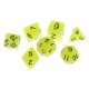 thumbnail image 2 of 7 Piezas De Dados De Varios Lados Que Brillan En La Oscuridad Para Accesorio De Barra De Fiesta Amarillo, 2 of 3