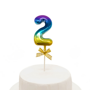 Genérico - Topper Torta Numeral Multicolor 2