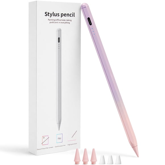 Lápiz Stylus DONTEN para iPad – Sensibilidad de Inclinación, Magnético, Violeta