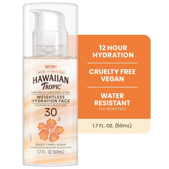 Protector Hawaiian Tropic SPF30 Weightless Rostro 50 ml