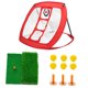 thumbnail image 4 of Alfombrilla De Práctica De Tiro De Golf Con Red De Astillas De Golf, Pelota, Camisetas, Patio Rojo, 4 of 5